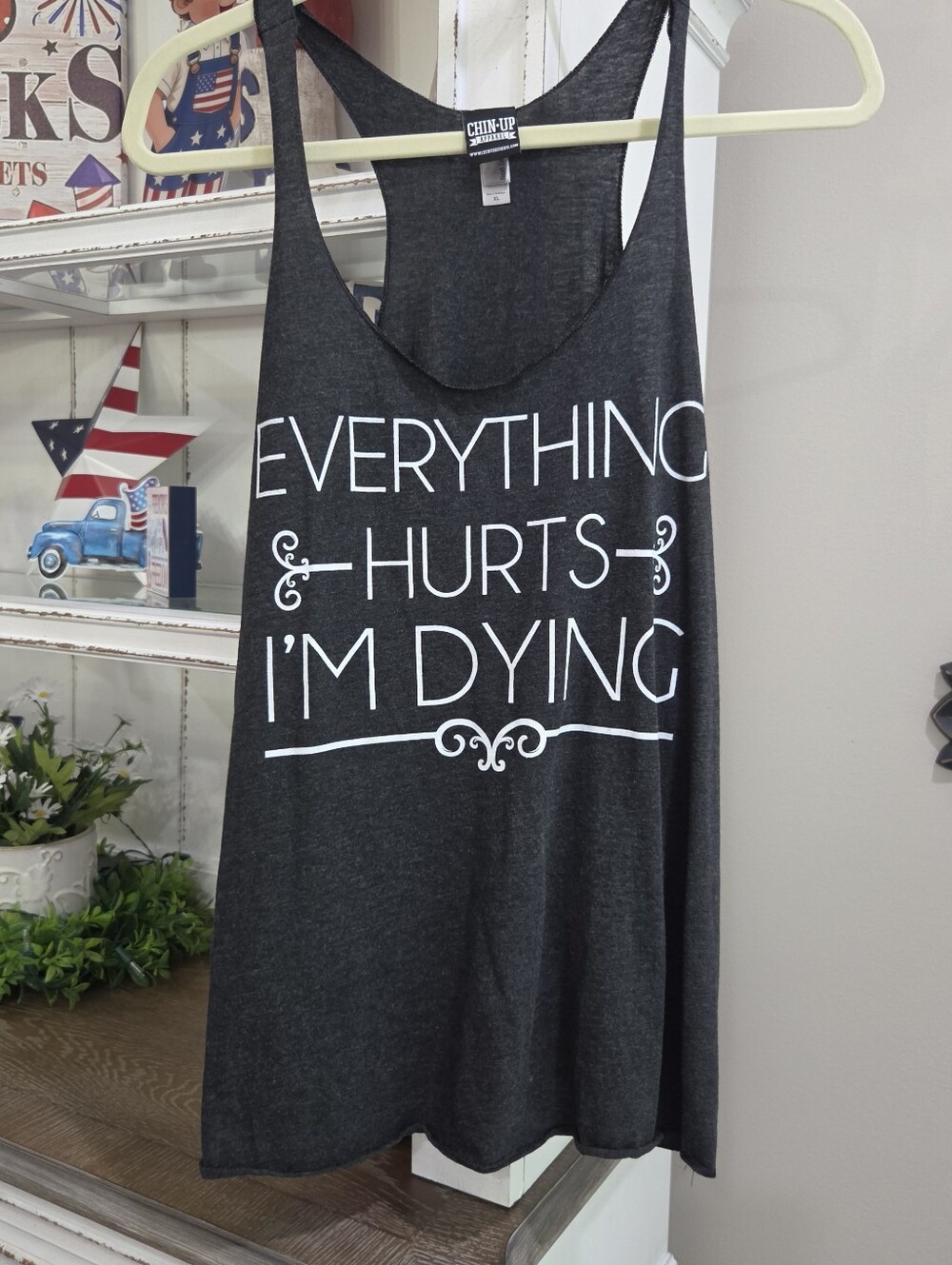 (2)Graphic Racerback Tank - Picture 2 of 2